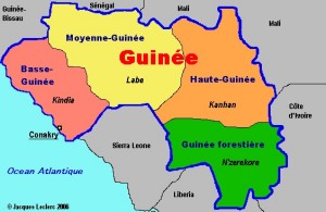 Carte de la Guinée 