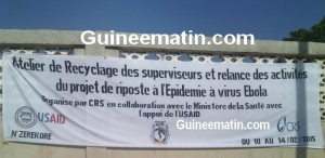 N'zérékoré, atelier contre Ebola
