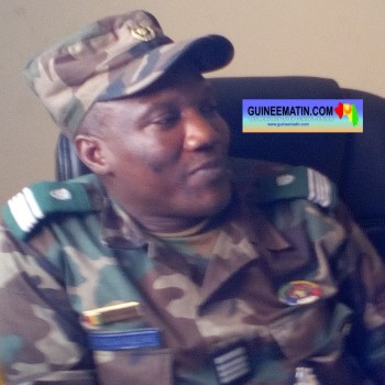 le commandant de la brigade de recherche de la gendarmerie de Mamou, commandant Bakary Camara