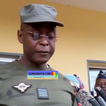 Commandant Mamadou Alpha Barry, porte parole de la gendarmerie nationale 
