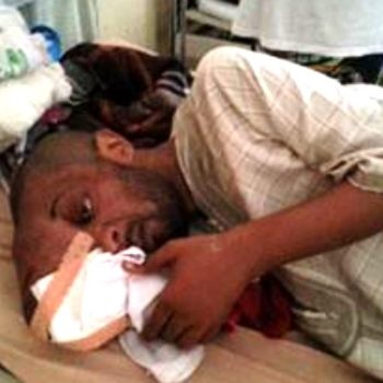 Thierno Malal Diallo à l'hôpital sino-guinéen