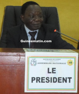 le président de l'Assemblée nationale, Claude Kory Kondiano