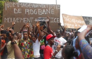 soutien aux victimes de Rogbané, TPI Dixinn