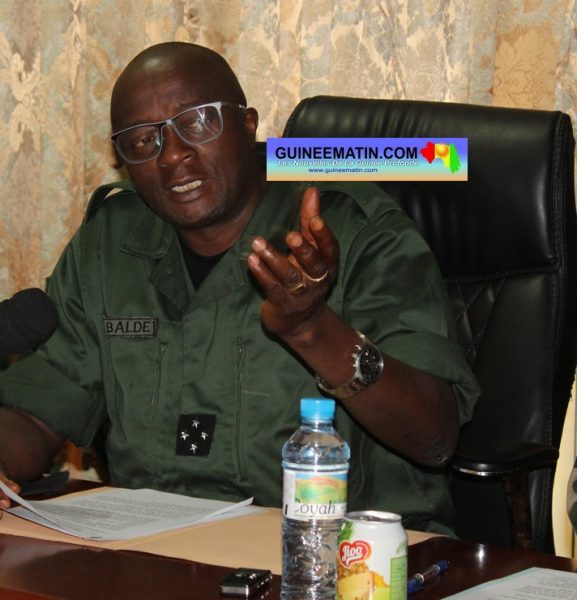 Général Ibrahima Baldé, Haut commandant de la Gendarmerie nationale et directeur de la justice militaire,