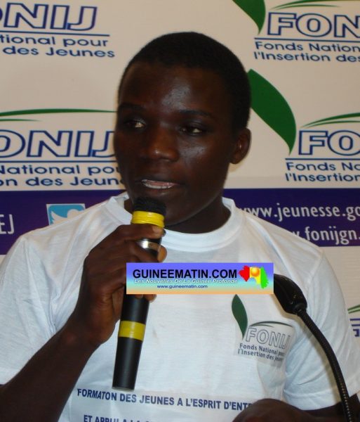 Abdourahamane Diallo, porte-parole des jeunes promoteurs