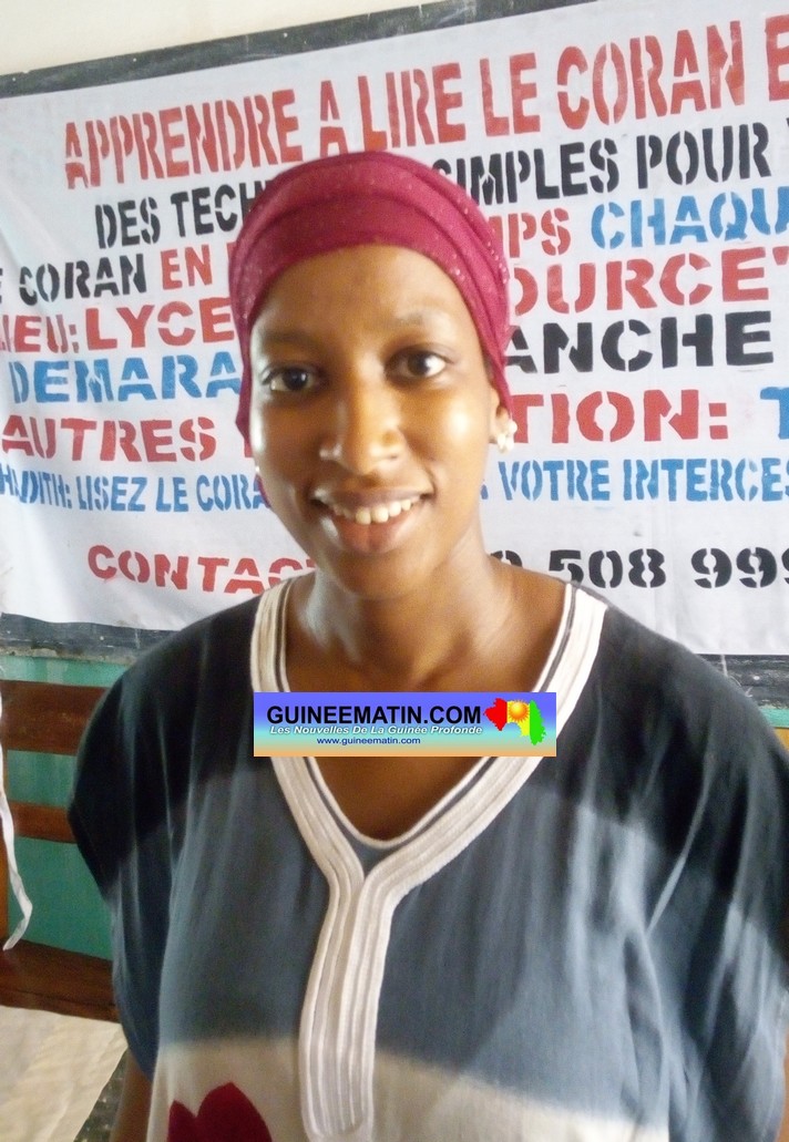 Habibatou Diallo, auditrice de niveau 1 de la lecture du coran,