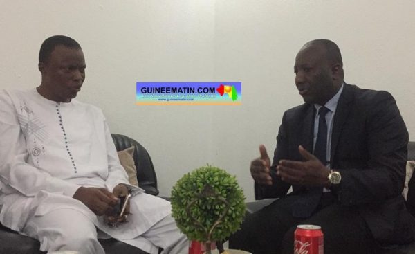 Dr Ibrahima Sakho, président du CPUG et Siaka Barry, ancien ministre et président du parti Guinée Débout