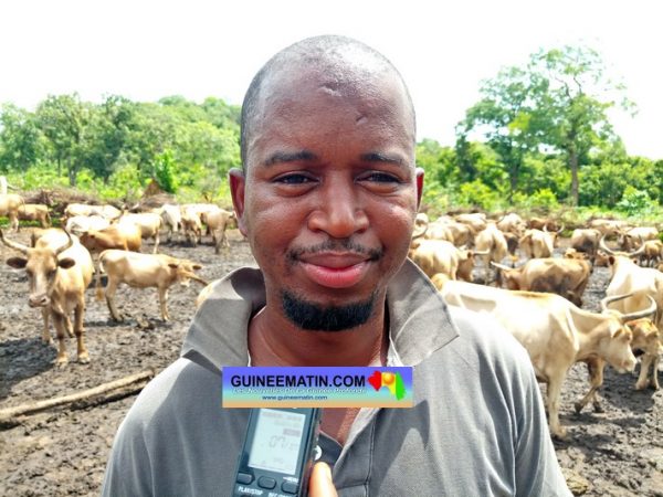 Idrissa Diallo, membre de l’Union des jeunes éleveurs de Koumbia et membre de la coordination des éleveurs de la préfecture de Gaoual